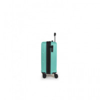 GABOL Trolley Maleta de Mano Pequeño con 4 Ruedas Advance Verde Menta 55X35X21 Cm