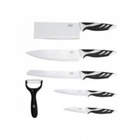 Set 6 Cuchillos Swiss Blanco  CECOTEC - Guanxe Atlantic Marketplace