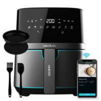 Freidora de Aire Cecofry Full Inoxblack 5500 Connected Pack  CECOTEC