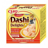 CHURU Gato Dashi Delight Pollo Atun y Salmon