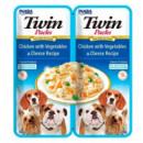 CHURU Dog Twin Pollo Verdura Queso 2*40G