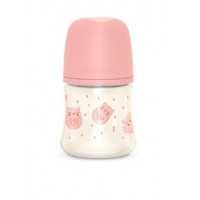 SUAVINEX Biberon Pp Boca Ancha Silic Buho Rosa 0