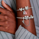 Pulsera Moments en Plata de Ley Retrato de Minnie Brillante 597770CZ  PANDORA