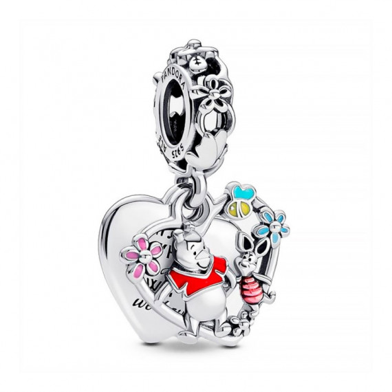 Charm Colgante Doble Winnie The Pooh y Piglet de Disney 792214C01  PANDORA