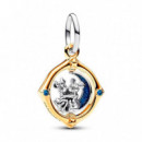 Charm Colgante Luna Giratoria en Dos Tonos Mickey Mouse & Minnie Mouse de Disney 762955C01  PANDORA