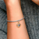 Charm Colgante Luna Giratoria en Dos Tonos Mickey Mouse & Minnie Mouse de Disney 762955C01  PANDORA