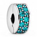 Charm de Clip Pavé Verdeazulado 791817MCZ  PANDORA