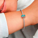 Charm de Clip Pavé Verdeazulado 791817MCZ  PANDORA