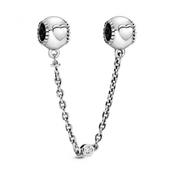 Cadena de Seguridad en Plata de Ley Corazones Ocultos 796457CZ-5  PANDORA