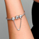 Cadena de Seguridad en Plata de Ley Corazones Ocultos 796457CZ-5  PANDORA