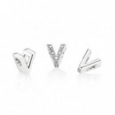 Charm en Plata de Ley Letra V 797476  PANDORA