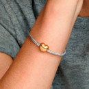 Pulsera Diseño Cadena de Serpiente Broche Corazón en Pavé de PANDORA Moments 568707C00