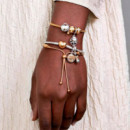 Pulsera Diseño Cadena de Serpiente Broche Corazón en Pavé de PANDORA Moments 568707C00