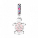Charm Colgante Tortuga Marina Cristal de Murano Rosa 798939C02  PANDORA
