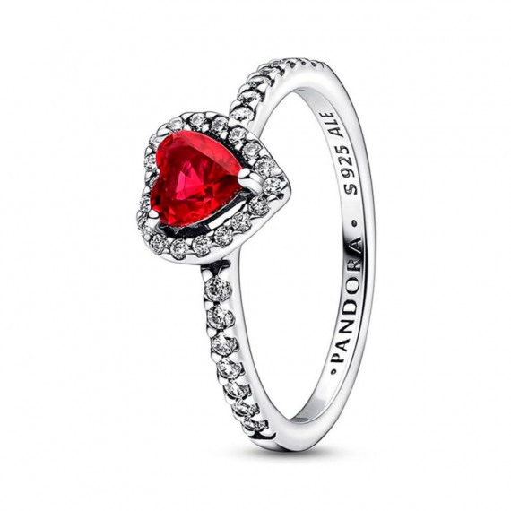 Anillo Corazón Nivelado Rojo Brillante 198421C02  PANDORA