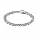 Pulsera de Cadena Pavé Cuban de Timeless 593008C01  PANDORA