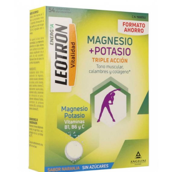 LEOTRON Magnesio + Potasio Angelini 54 Comprimid