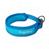 FREEDOG Perro Collar Cool Pro Tech Azul 25 Mm X 53-63 Cm