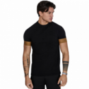 Camiseta Siksilk Negra y Dorada