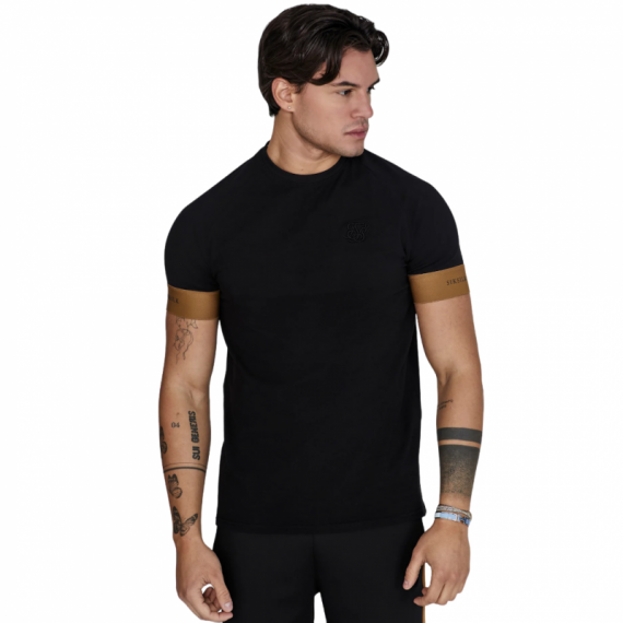 Camiseta Siksilk Negra y Dorada