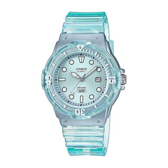 CASIO Coleccion LRW-200HS-2EVEF Reloj Analogico Azul Transparente Fecha,resist Al Agua,correa Resi