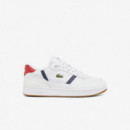 Zapatillas de Piel para Hombre T-clip Set de LACOSTE
