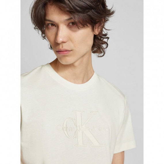 Monologo Applique Tee Ivory  CALVIN KLEIN