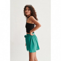 Camisetas Mujer Top 24COLOURS Canalé Negro Cutout 12138A