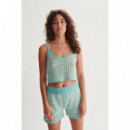 Camisas y Tops Top 24COLOURS Crochet Blue 12170A