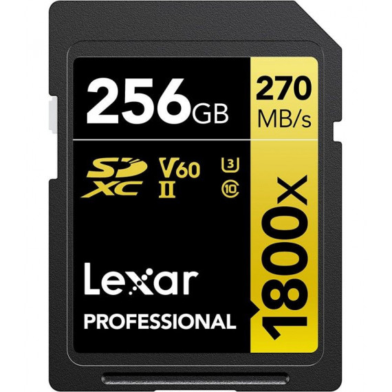 LEXAR Tarjeta Memoria  256GB Sdxc V60 1800X Uhs-ii 280MB/S