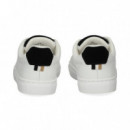 TALON NEGRO DEPORTIVO PIEL BLANCO