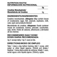 100% Pure Creatine 200 Mesh QUAMTRAX - 300GR