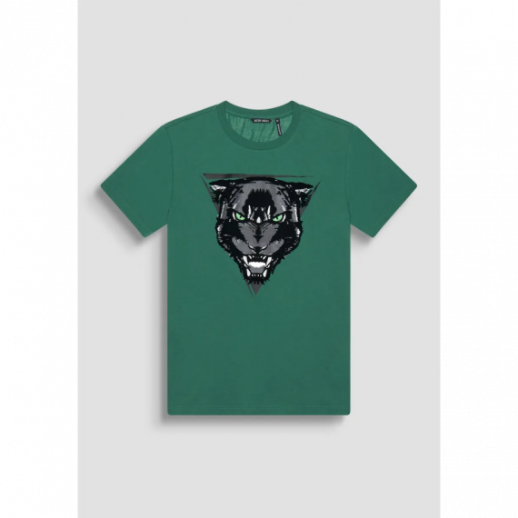 Camiseta ANTONY MORATO Verde Pantera Ojos Flúor