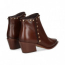 Botin Cowboy Tachas Piel Moka  LODI