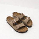 Arizona Sfb Suede Taupe  BIRKENSTOCK