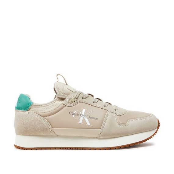 Runner Sock Laceup Ny-lth Eggshell/baham  CALVIN KLEIN