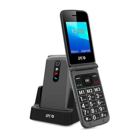 SPC Telefono Movil Stella 2 2323T Titanium Dual Sim,teclas Grandes,boton Sos,radio Fm, Camara,linter
