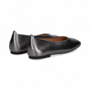 Bailarina Metalizada Gris  UNISA