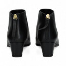 Botin Cremalleta en Talon Piel Negro  UNISA