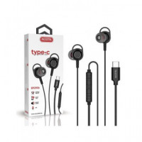 ACCETEL Auricular Estereo Cable Tipo C Con Microfono EP2906 Negro