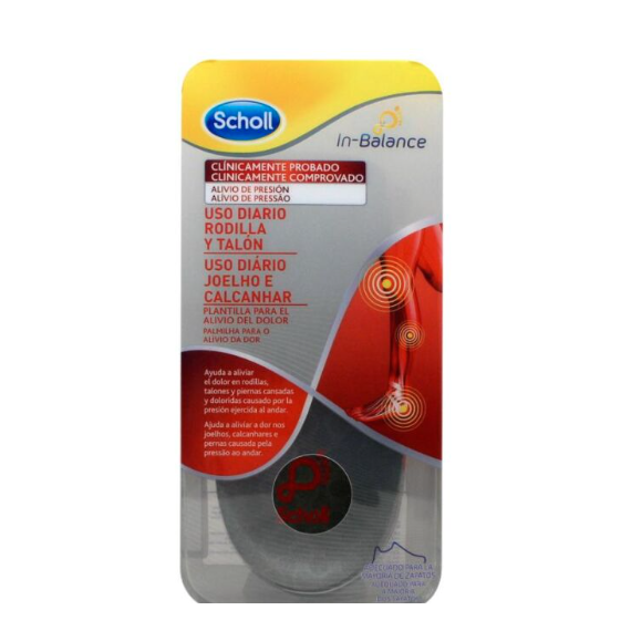 SCHOLL Plantillas Uso Diario Rodilla y Talon In-