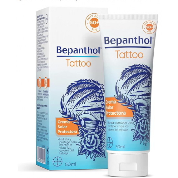 Bayer BEPANTHOL Tattoo Crema Solar Protec SPF50