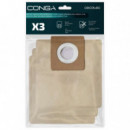 Pack de 3 Bolsas para Aspirador de Trineo Conga Powerbag 2500 Compact Plus (consumible)  CECOTEC