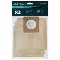 Pack de 3 Bolsas para Aspirador de Trineo Conga Powerbag 2500 Compact Plus (consumible)  CECOTEC