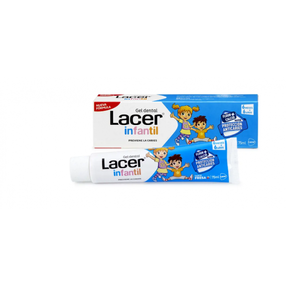 LACER Gel Dental Infantil Fresa 75ML