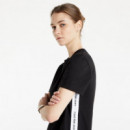 Side Contrast Tape T-shirt Dress Ck Blac  CALVIN KLEIN