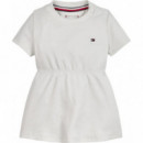 Baby Tommy Pointelle Dress S/s Ancient W  TOMMY HILFIGER