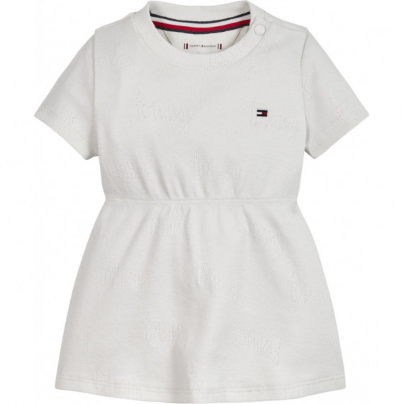 Baby Tommy Pointelle Dress S/s Ancient W  TOMMY HILFIGER