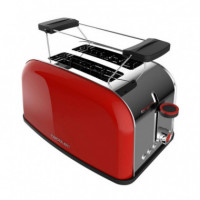 Tostador Vertical Toastin' Time 850 Red  CECOTEC