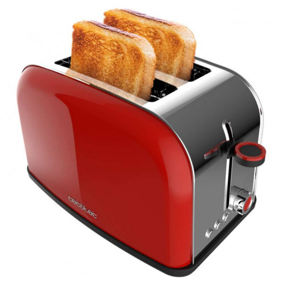 Tostador Vertical Toastin' Time 850 Red Lite  CECOTEC